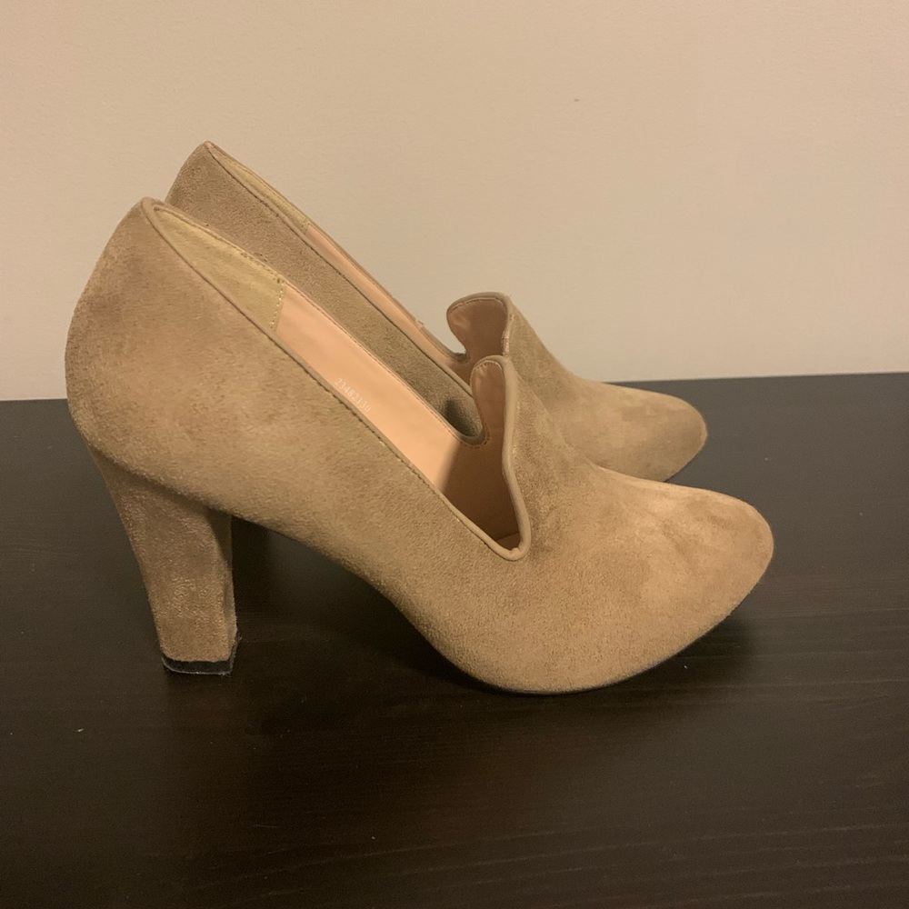 95% new Japanese suede high heels